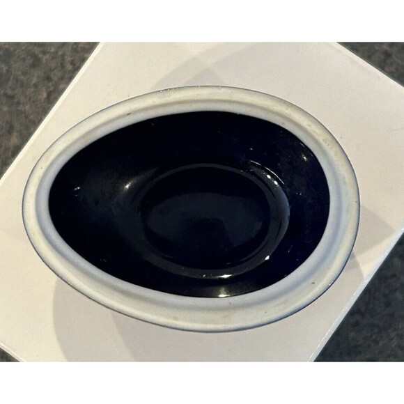 LIMOGES CASTEL‎ Cobalt Blue Easter Egg Trinket Box  22 k Gold - Picture 13 of 14